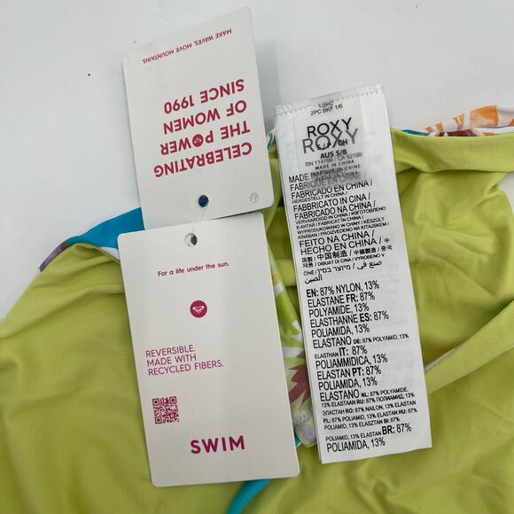 ROXY Swimsuit Size Small Retro Revo One Piece NWT Reversible Swim Beach Surf - Picture 6 of 16